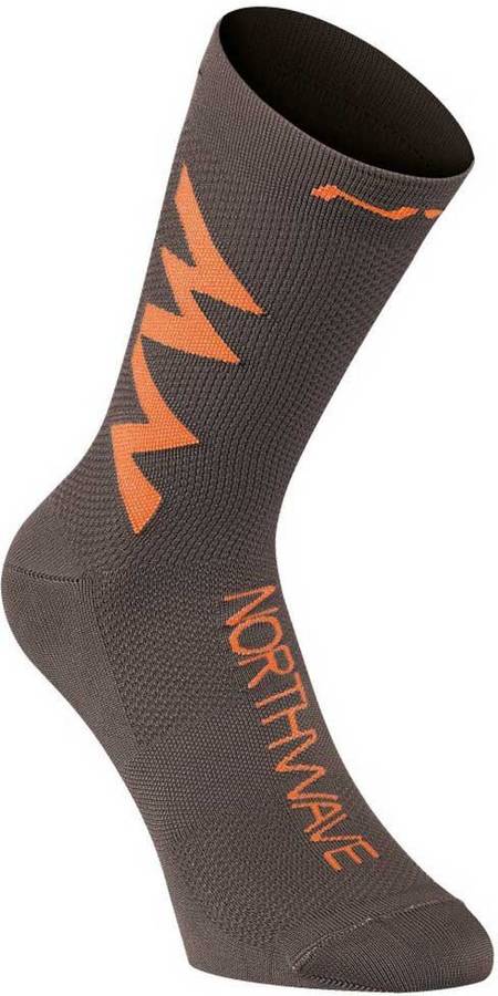 Calcetines Northwave Extreme antracita iena naranja air 2021 para bicicleta color gris