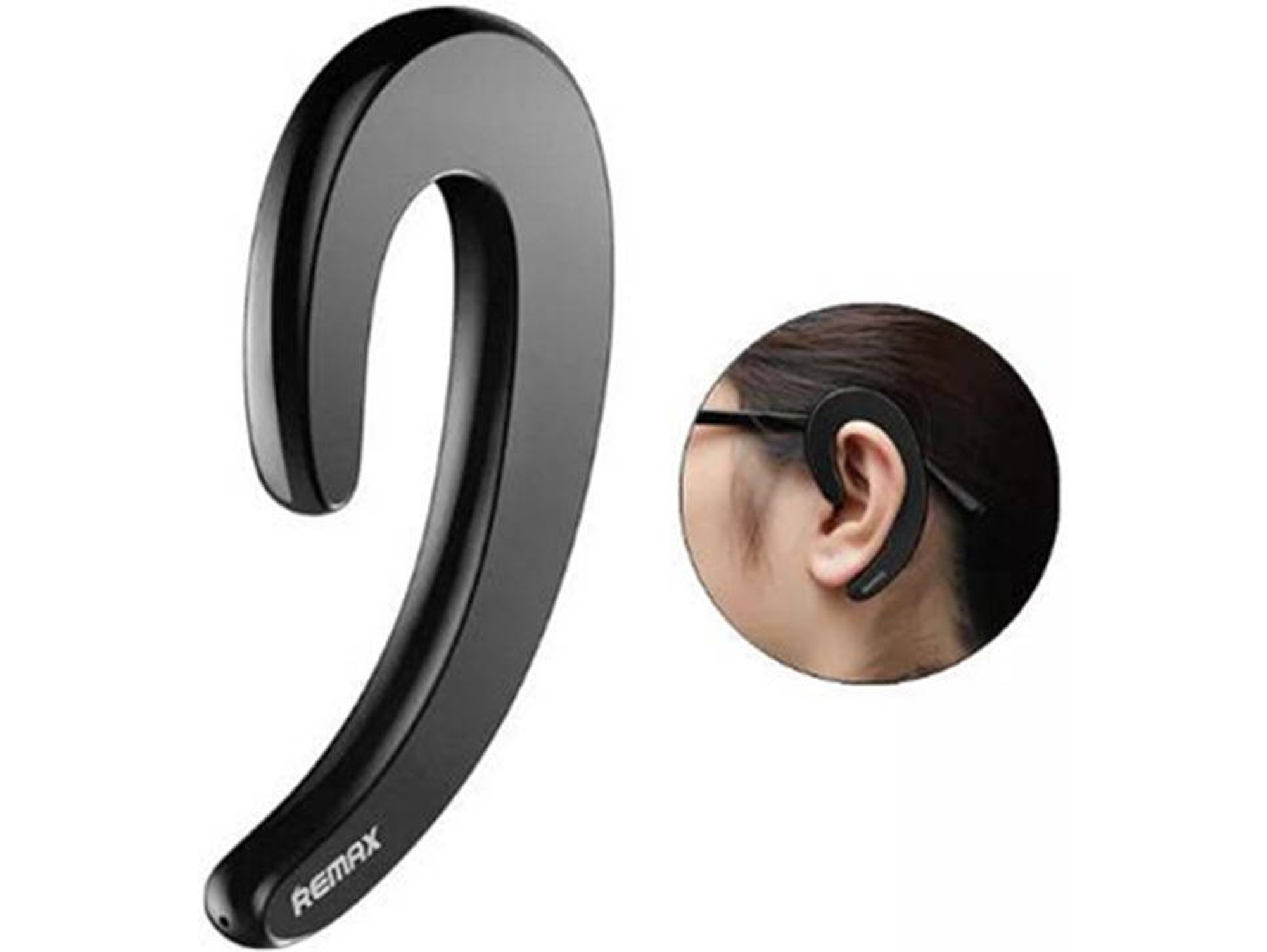Kit Manos Libres WJS ZH0019 (In Ear - Micrófono - Negro)