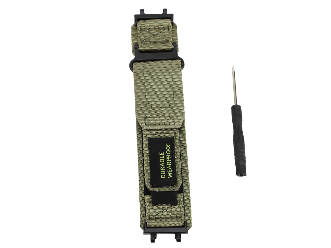 Muñequera Deportiva De Nailon Con Velcro Para Huami T Rex 2 Outdoor Green Od
