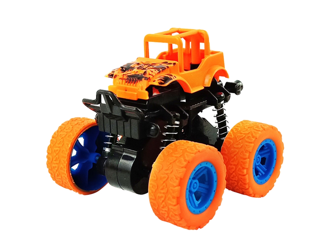 2026-juguete De Coche Todo Terreno Dual Inercia Simulación Resistente A Choques Modelo De Vehículo Para Niños Naranja