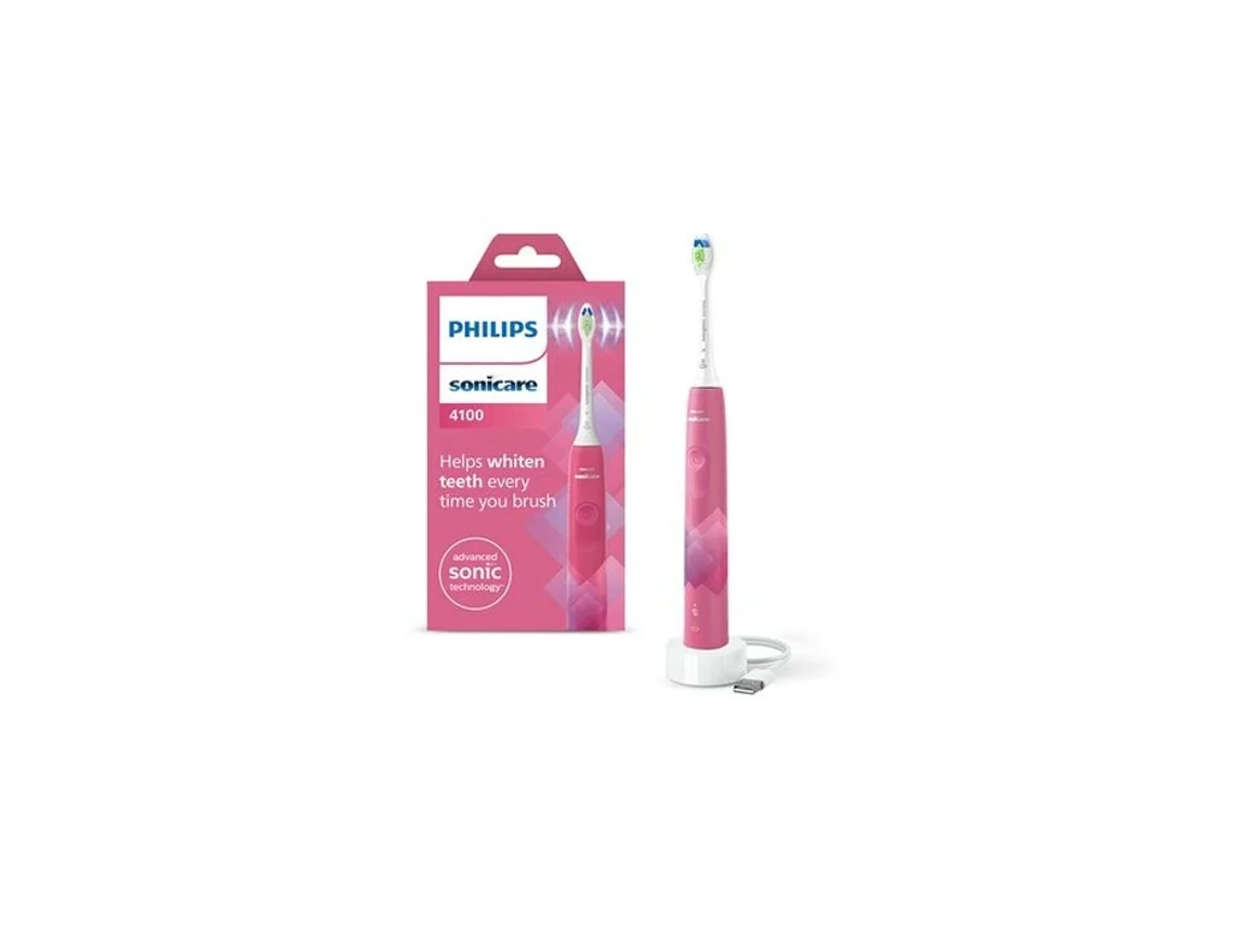 Cepillo De Dientes Eléctrico Philips Sonicare 4100 Rosa 2 Modos Sensor De Presión