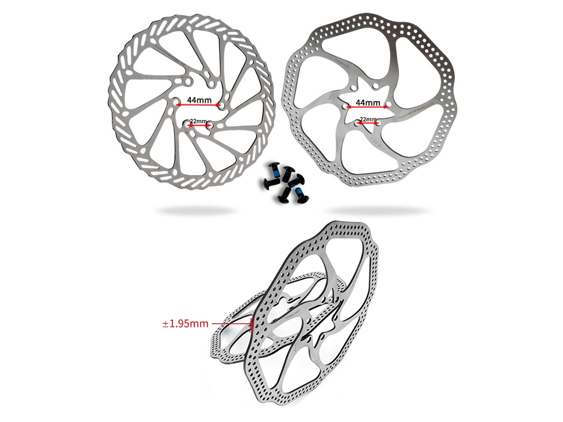 Rotor De Freno De Disco Para Bicicleta De Montaña De 160 Mm Con 6 Tornillos, Acero Inoxidable Hs1/g3