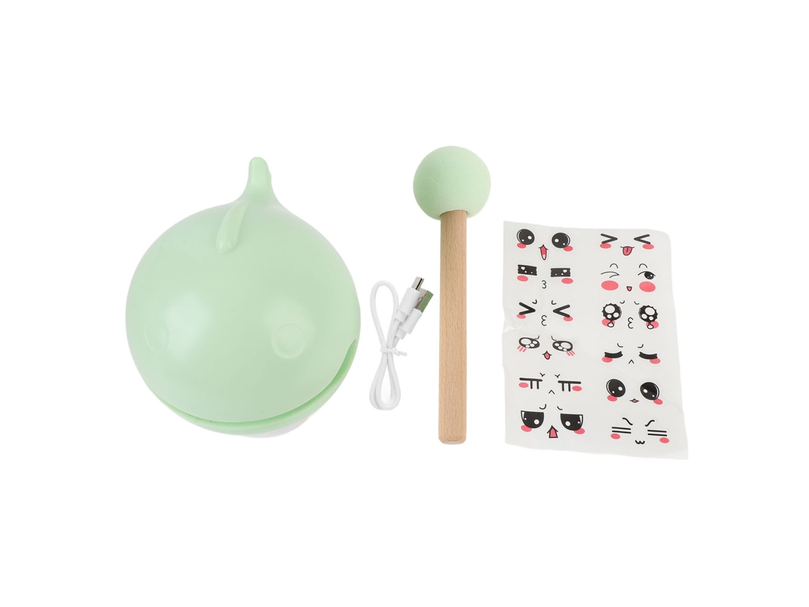 Lámpara de noche recargable y ajustable con forma de ballena - Verde bosque
