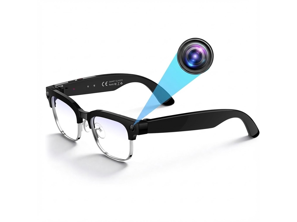 Smartglasses Con Traducción De Ia, Cámara Y Lentes Fotocromáticas (negras)