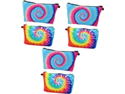 Neceser Multifuncional Estampado De 6 Piezas Para Maquillaje Y Artículos De Aseo. Organizador De Viaje.