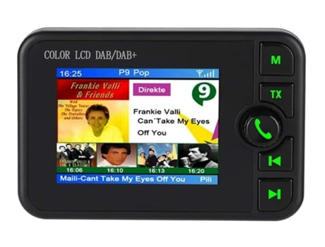 Radio DAB para automóvil (LCD colorido de 2.4 ) Transmisor FM Bluetooth portátil Kits para automóvil Radio digital DAB Reproducción de tarjeta TF B...