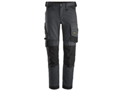 SNICKERS WORKWEAR-63415804054-Pantalones elásticos AllroundWork Gris Acero-Negro talla 54