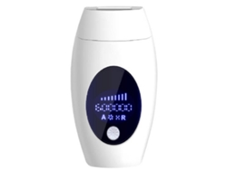 Depiladora de luz pulsada IPL indolora, 600.000 destellos, apta para cuerpo, rostro y zonas sensibles Yizhood (blanca)