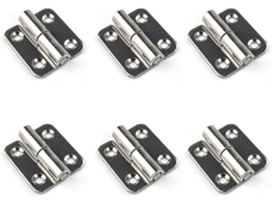 6 Bisagras Desmontables Izquierdas 304 Acero Inoxidable Pequeñas Uniones Deslizantes 1.5 Pulgadas