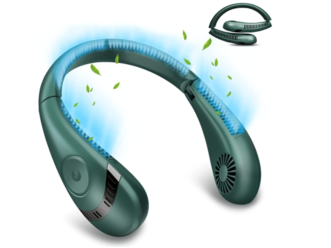 Ventilador de Cuello Portátil ENZON 5000Mah Verde