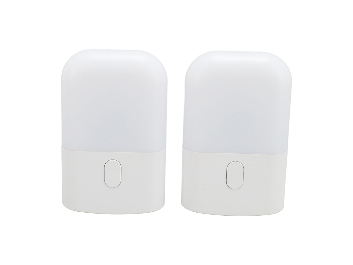2 Luces Nocturnas Inteligentes Enchufables Con Sensor De Luz, Led Regulable De 0,5 W, Luz Cálida, Enchufe Británico De 220-240 V.