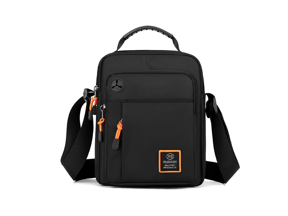 Bolso bandolera para hombre (negro), elegante, impermeable, bolso de hombro