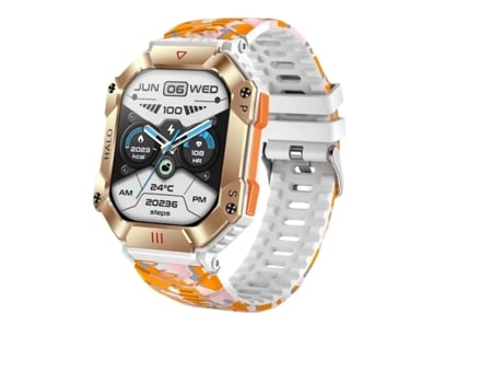 Reloj inteligente para hombre, relojes deportivos Ip68, resistente al agua, Monitor militar saludable, voz AI, llamada Bluetooth, reloj inteligente...