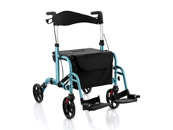 Andador y silla de ruedas 2 en 1, altura ajustable NORTHIX