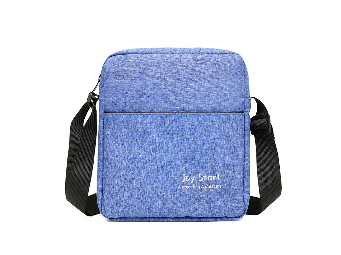 Bolso bandolera informal para hombre (azul), ligero e impermeable, fabricado en nailon.