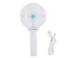 Ventilador de escritorio USB portátil recargable, blanco, Worten