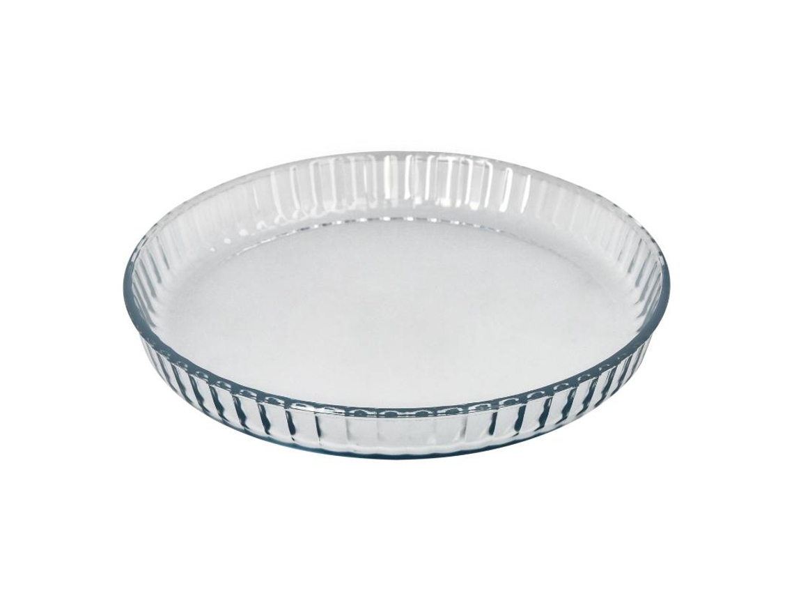 Molde Rizado Horno Cristal Borosilicato Ø 28 cm Ideal Postres. Cocina. Resposteria. Tartas. Quiche. Libre BPA ORYX