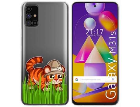 Carcasa Samsung Galaxy M31s TUMUNDOSMARTPHONE Dibujos Transparente Multicolor