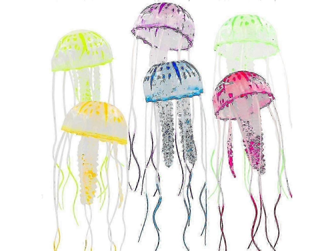 Rosewell 2025 Pack de medusas artificiales decorativas para acuario