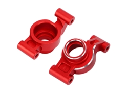 Ymsl 2 Piezas Asiento De Eje Trasero Brazo De Muñeca Hub Portador Aluminio Para Traxxas 1/10 Maxx 2.0 Coches Rc Rojo Hxl