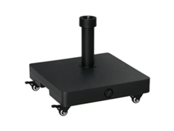 VPMKP - Base cuadrada Outsunny con 4 ruedas, 45x45x39 cm, HDPE negro