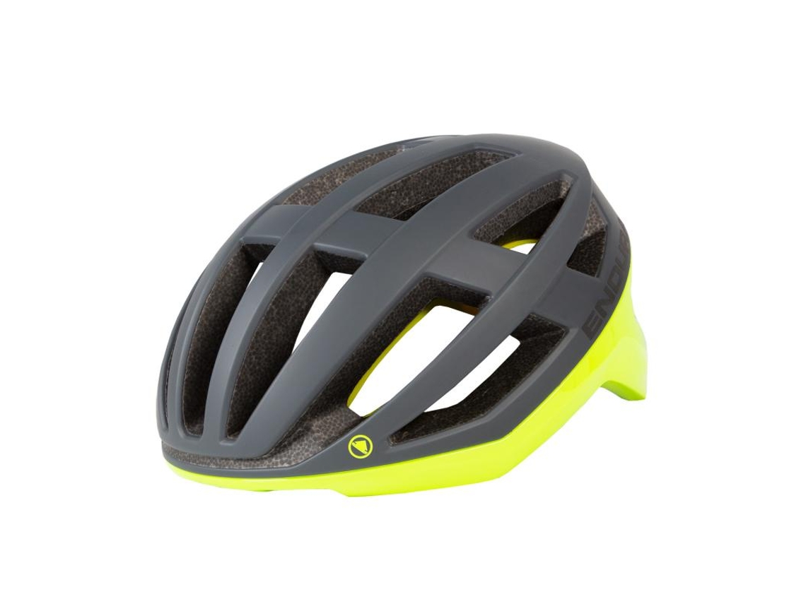 ENDURA Casco FS260-Pro Mips Gris-Amarillo - Casco de carretera ligero y ventilado con tecnología MIPS Talla: L (58-63cm)
M (55-59cm)
S M