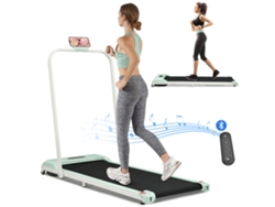 Cinta de correr 2 en 1 para uso doméstico, con control remoto y altavoz Bluetooth.