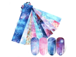 10 Pegatinas Autoadhesivas Para Uñas Con Diseño De Cielo 3d Para Mujeres