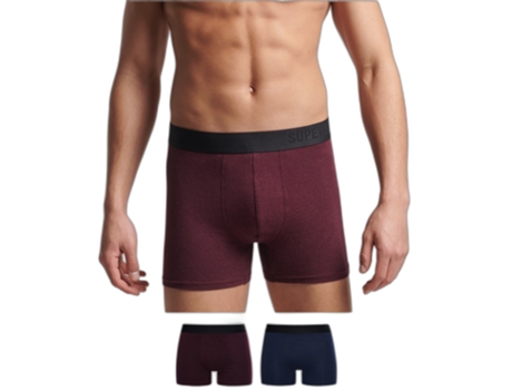 Boxers SUPERDRY Algodón Hombre (S - Azul)