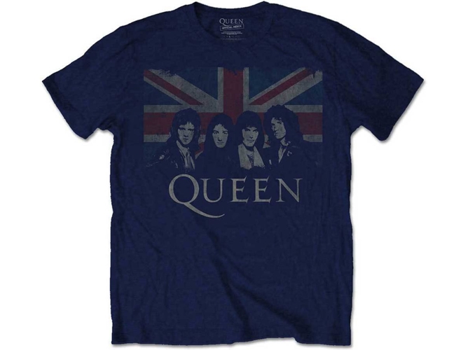 Camiseta QUEEN Union Jack azul L