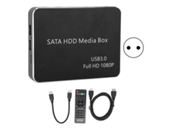 Reprodução de Mídia 4k Blu ray EOOCOO (com suporte a disco rígido sata de 2,5 polegadas)