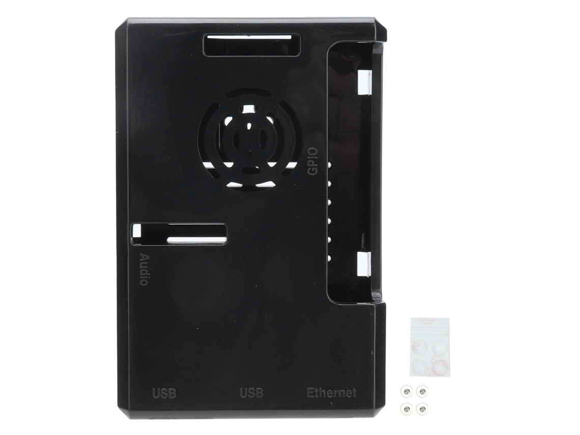2026velora-caja De Abs Para Raspberry Pi 4 Modelo B Con Refrigeración Y Alfombrilla Antideslizante