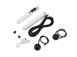 Cuerda Para Saltar Con Contador De Peso, Inalámbrica, Para Fitness, Hombres, Mujeres, Niños, Blanca
