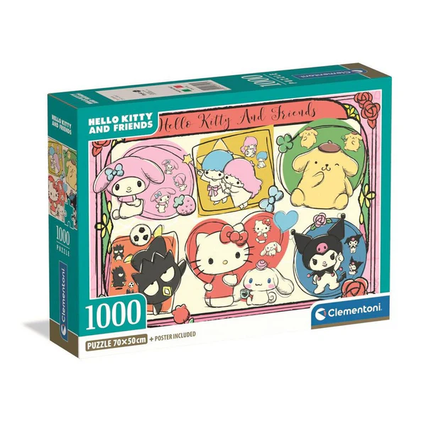 Juego de rompecabezas Clementoni de 1000 piezas de Hello Kitty 2