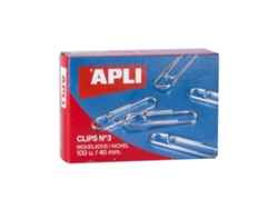 Paquete de 100 Clips Niquelados Nº 3 40 Mm Aplicación