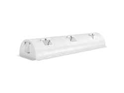 Ventana Tipo Túnel De Lona Para Invernadero Con Protección Uv, 300x80x45cm, Blanca