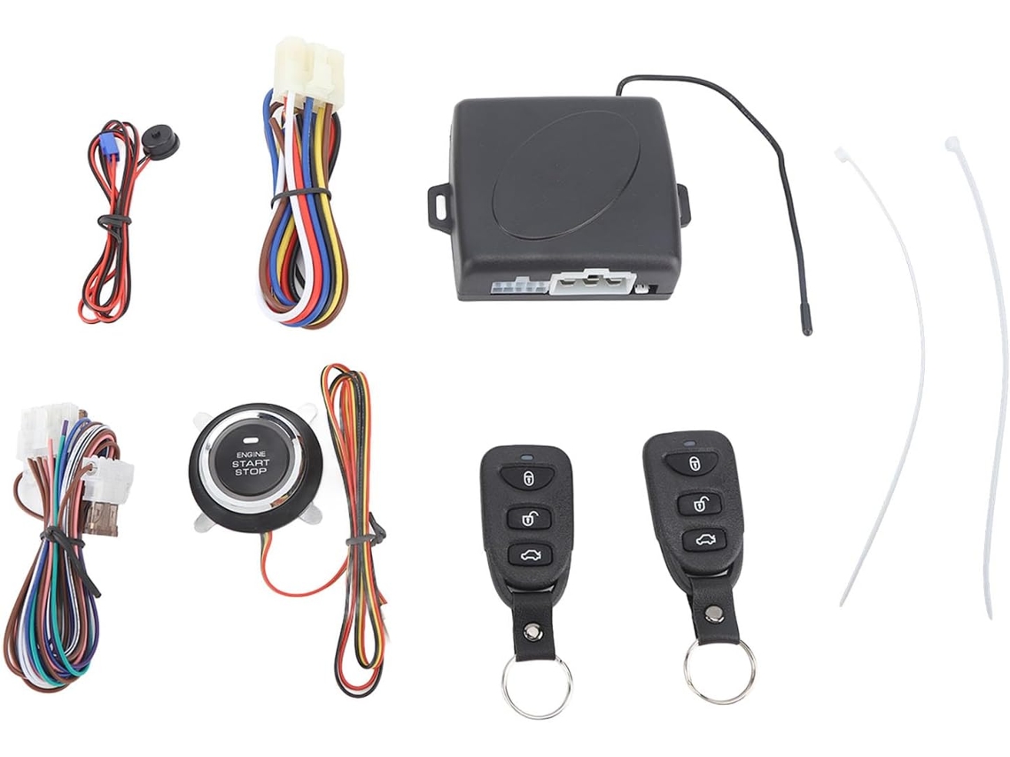 Sistema De Alarma Para Coche Con Llave, Arranque Remoto Y Funciones.