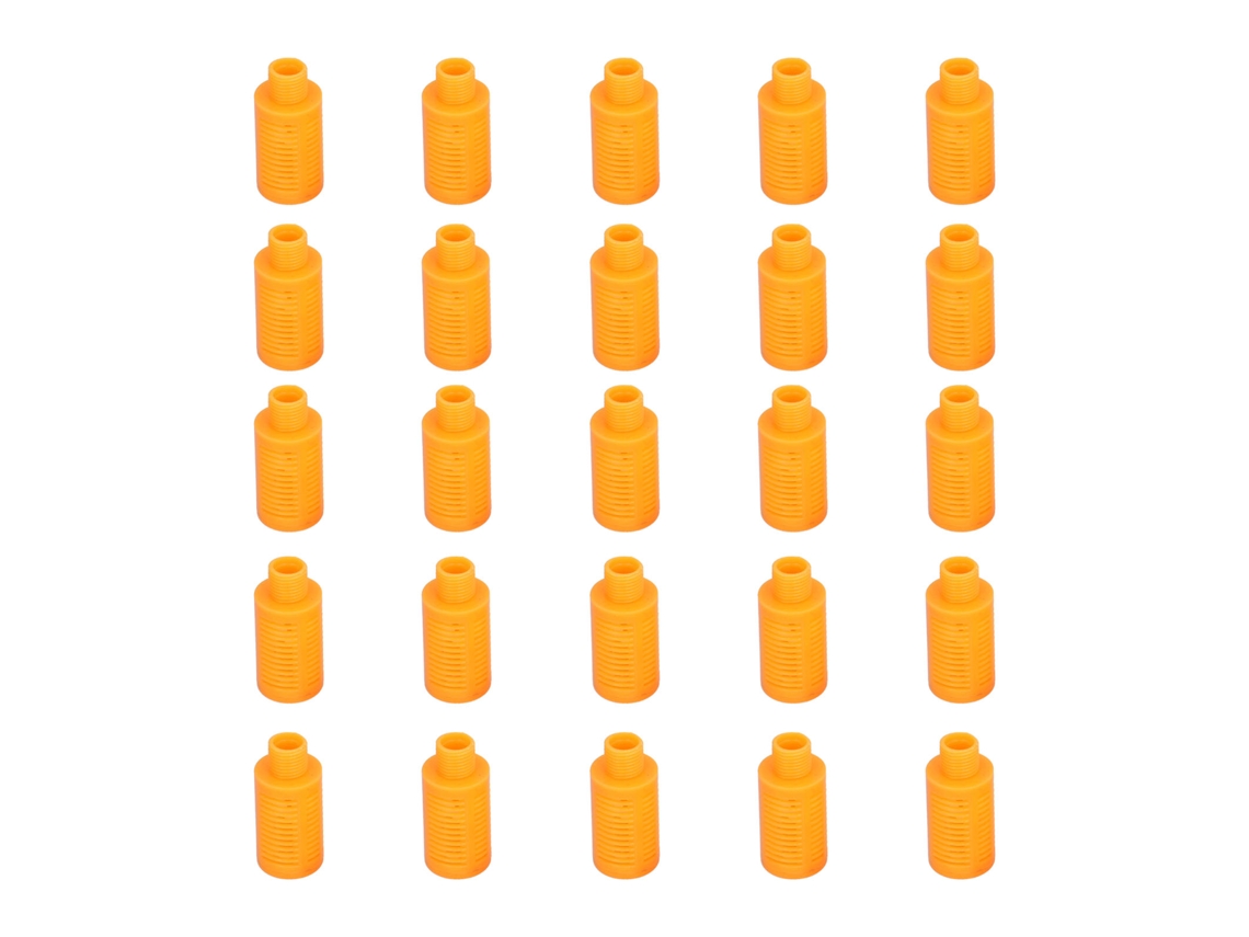 Silenciador De Escape Neumático Plástico Para Compresor Acoplable Naranja 25pcs Psl‑04
