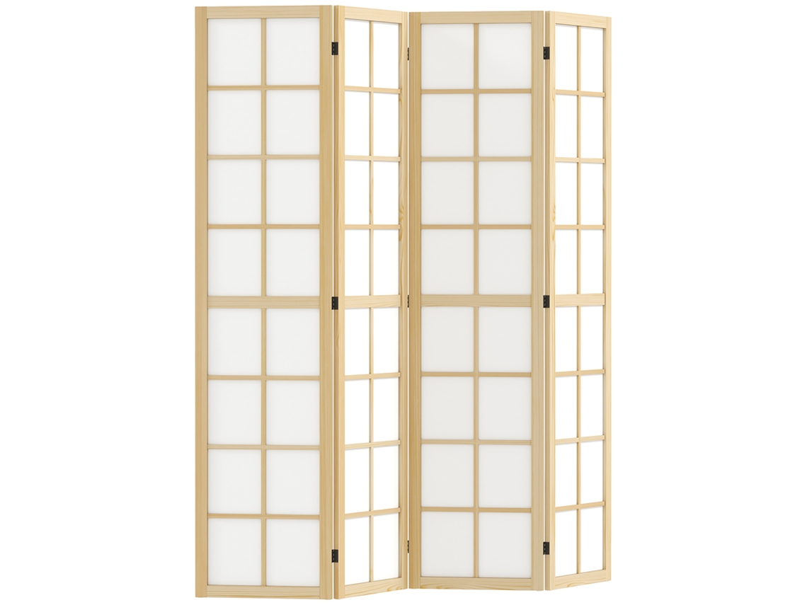 Separador de ambientes plegable para salón, dormitorio u oficina, 160 x 170 cm.