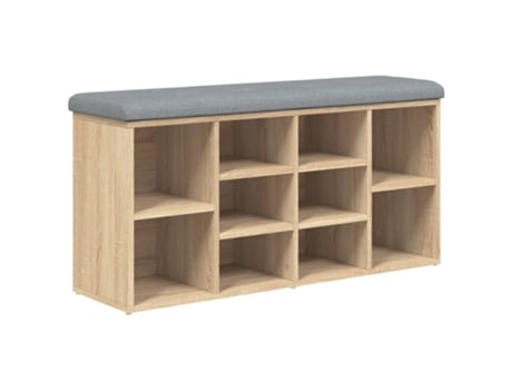 Banco zapatero VIDAXL madera de ingeniería roble Sonoma (102x32x50 cm)