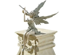 Estatua Ornamental De Hada Sentada Para Decoración De Jardín Y Patio.