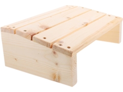 Reposapiés Oficina Inclinado Maciza 30x. Estable Piernas Que Proporciona Comodidad, Madera, Soporte, 20x11 Cm