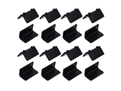 Protectores 100 Esquinas Plástico Negro Correas Piezas L