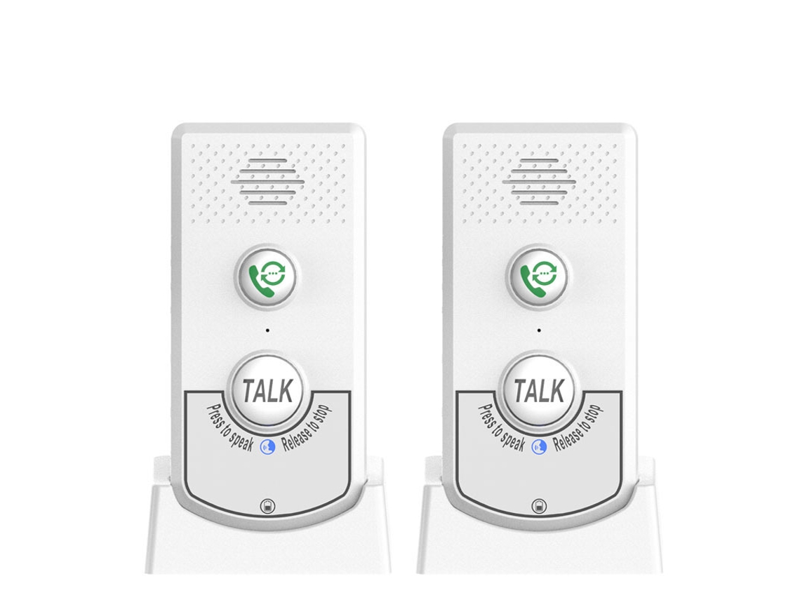 Llamador bidireccional inalámbrico voz. Intercomunicador timbre para oficina o casa.