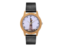 Reloj De Pulsera Analógico De Cuarzo De Aleación De Moda Para Hombre Y Mujer T345-f Negro