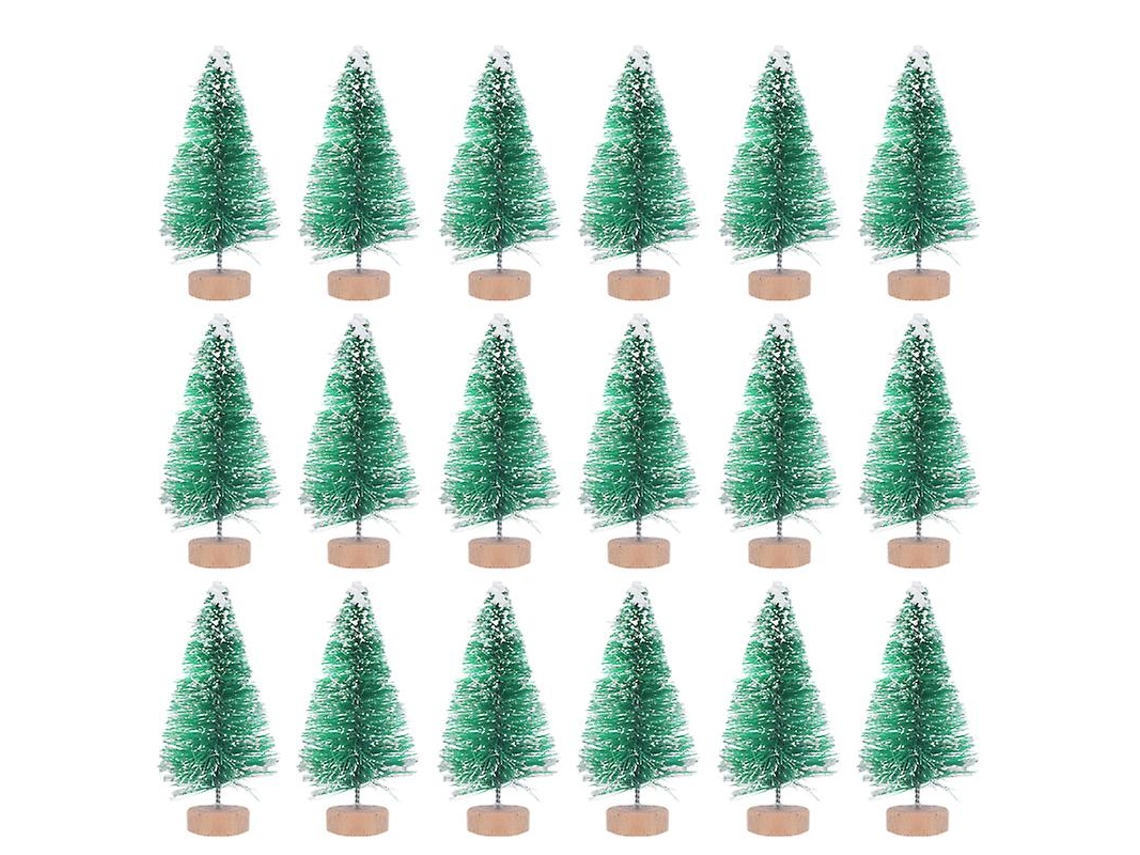 18 piezas mini árbol de Navidad ALLINLESS