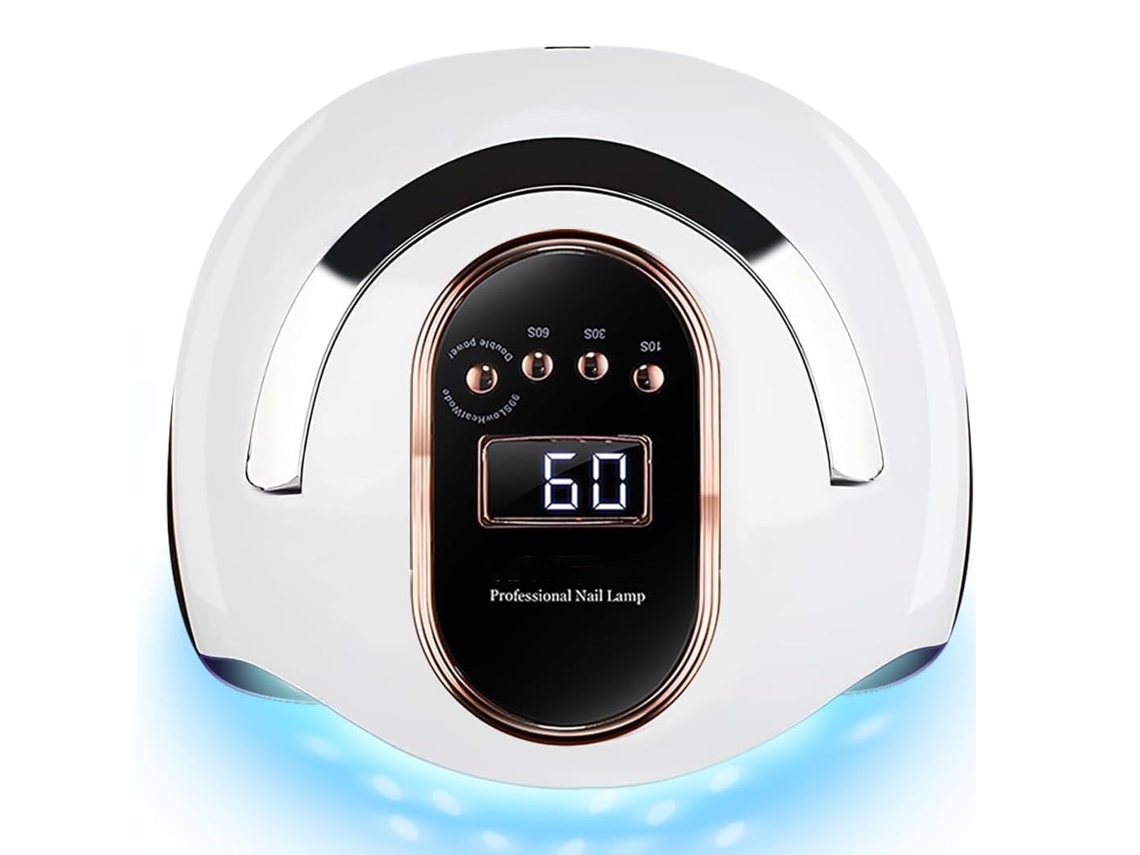 Secador De Uñas Led De 168 W, Luz De Secado Rápido Para Esmalte De Gel Y Esmalte Normal - Blanco