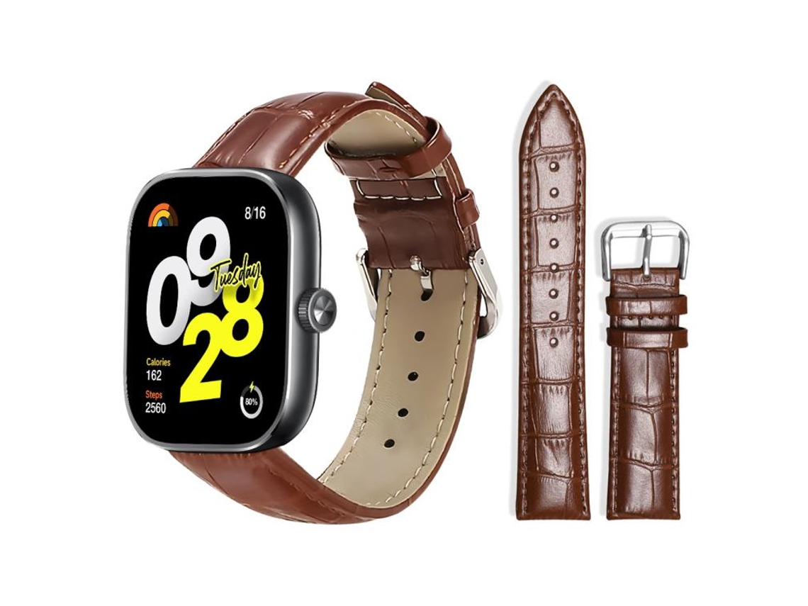 Correa para Xiaomi Band 9 Pro / Redmi Watch 6 / 5 - Piel - Hebilla - Textura de bambú
