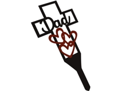 Cruz de metal para lápidas, decoración de tumbas resistente al agua y duradera. Vayotoy