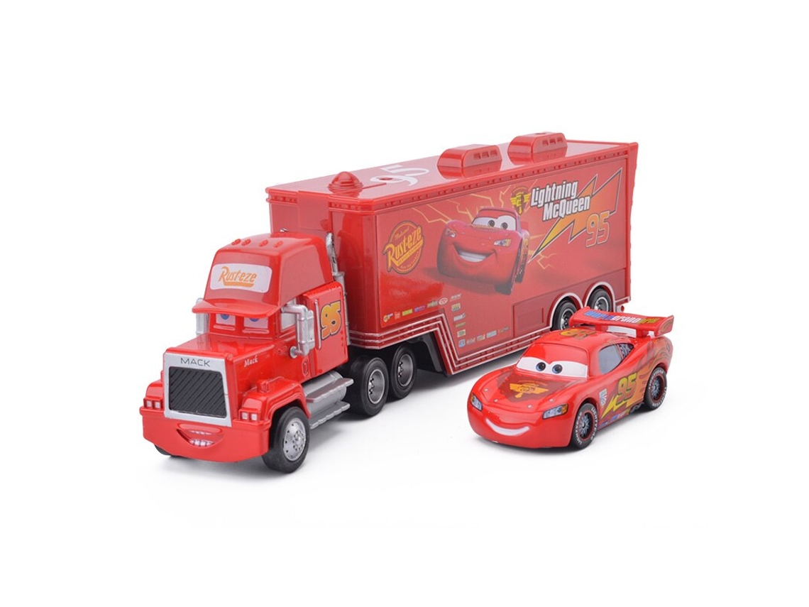 Disney pixar cars lightning mcqueen mack uncle truck 1:55 diecast model car model toys for boys children birthday gift